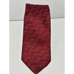 Cubavera Maroon Paisley 100% Silk Necktie